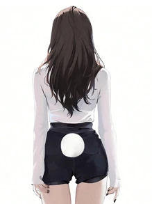 Bunny Tail Bunny Cute Cosplay Costume Costume Party Gothic Lolita Bunny Tail Plush Ball Decorative Props, Holiday Costume Props, Easter Dress Up, Valentine's Day Atmosphere Props Halloween - Multicolor - View 2