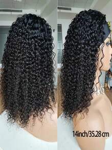 头带假发 人发 卷曲人发假发 无蕾丝假发 无胶假发 人发全机器制造 巴西雷米人发假发 女士 180% 密度 - SNatural - 查看 9