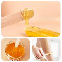 200/100/50/10pcs Disposable Wooden Waxing Sticks Wax Beans Applicator Stick For Hair Removal Full Body Depilatory Tool, Hair Products And Accessories For Barber Salon Beauty Travel Essentials