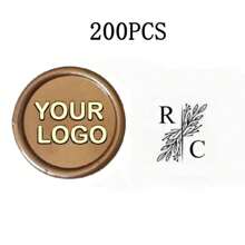 200 Pcs Wax Seals Stickers, Custom Logo Wax Stickers, Handmade Wax Seal Stickers For Wedding Invitation, Self-Adhesive Envelope Wax Stickers-Bronze,Back To School,School Supplies,Multi-Functional,Ornamental,Reusable,Modern,Colorful,Cute,Vintage,Cartoon,Kawaii,Custom,Personalized,Unique,Customized,Workers,Clients,Students,For Business/Work/Office,For School,School Supplies,Back To School,For Office,For School,For Classroom,For Teacher Gifts,For University,For Colleague,For Dorm Rooms,For Teacher,For Boys And Girls,For Teenagers,Junior High School Students,Middle School Students,High School Senior High School Students,College Students,University Students,Freshman,Sophomore,Underclassmen