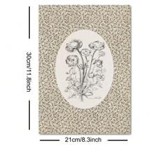 1 pezzo cartellone stampa su tela, arte da parete minimalista stile vintage, per decorazione di dormitorio, appartamento, soggiorno, camera da letto, decorazione casa moderna, con motivo botanico floreale vintage senza cornice in stile bohémien