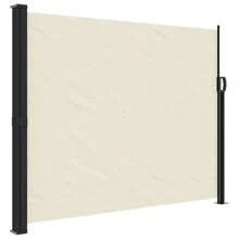 vidaXL Tenda Da Sole Laterale Estensibile, Color Crema, 160 X 600 Cm, Resistant To Vento, Ai Raggi Solari, All'acqua E Ai Raggi UV. - White - View 2