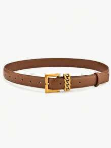 High-End Soft Fashionable Versatile Pin Buckle Belt For Women, Decorative For Jeans
