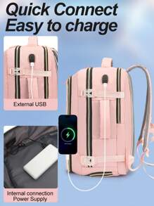 Mochila de viaje de gran capacidad para hombres y mujeres, mochila para portátil de negocios, aprobada para llevar a bordo, compartimentos de separación húmeda y seca multifunción, adecuada para la escuela, el trayecto, mochila para computadora en la temporada de regreso a clases