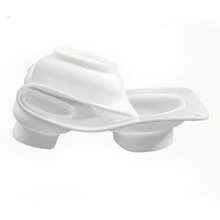3 Cavidades Molde de Silicone 3D Tamanho Real de Pedra Oval Forma de Seixo, Assadeira de Bolo, Mousse, Sobremesa, Bakeware, Molde de Pedra Feita à Mão de Gesso, Concreto, Vela, Sabão