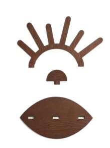 1 szt. Niestandardowa tacka na palmę oka, luksusowa biżuteria bransoletka kolczyki naszyjnik pierścień zegarek, tacka na biżuterię, przechowywanie kluczy w domu salon biuro, idealny prezent