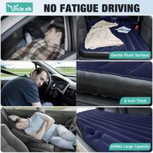 Umbrauto Inflatable SUV Air Mattress Fit For TeslaModel Y Mattress Portable Trunk Camping Bed Foldable Travel Sleeping Pad With Air Pump And Storage Bag For Outdoor - Màu xanh hải quân - Xem 5