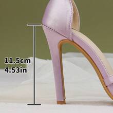 Women's Fashion Pointed Toe High Heel Sandals, New Summer Style Solid Color Thin Heels Strap Open Toe High Heels Suitable For Party, Office And Other Occasions