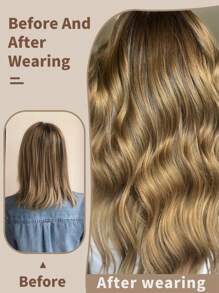 Clip In Hair Extensions Black Color 12 Clips 24 Inch Long Straight Hair Extension For Women Full Head Synthetic Hair Extensions Hairpieces 4 PCS Set - Blonde Ombre - View 6