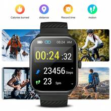 1 pezzo Orologio sportivo smart unisex, con molteplici modalità sportive, tracciamento della distanza, controllo della musica, otturatore telecamera remoto, chiamata senza fili, quadranti personalizzabili, notifiche smart, sveglia, meteo, batteria da 180mAh, schermo full da 1,83 pollici, compatibile con smartphone iOS e Android