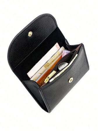 简约零钱包便携式零钱包采用柔软皮革纹理大容量多功能钱包卡包女士钱包迷你钱包钱包小钱包