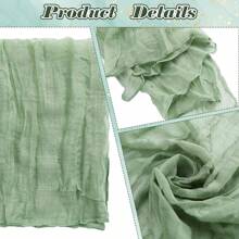 6/12/18/24/30pcs Set Balinese Sheer Coffee Color Napkins, 19.7 X 19.7 Inch Square Romantic Boho Style Transparent Napkins For Gift, Decoration, Vintage Bridal Shower, Birthday Party, Holiday Table Centerpiece (Multi-Color Options)