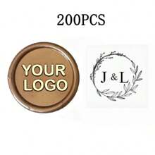200 Pcs Wax Seals Stickers, Custom Logo Wax Stickers, Handmade Wax Seal Stickers For Wedding Invitation, Self-Adhesive Envelope Wax Stickers-Bronze,Back To School,School Supplies,Multi-Functional,Ornamental,Reusable,Modern,Colorful,Cute,Vintage,Cartoon,Kawaii,Custom,Personalized,Unique,Customized,Workers,Clients,Students,For Business/Work/Office,For School,School Supplies,Back To School,For Office,For School,For Classroom,For Teacher Gifts,For University,For Colleague,For Dorm Rooms,For Teacher,For Boys And Girls,For Teenagers,Junior High School Students,Middle School Students,High School Senior High School Students,College Students,University Students,Freshman,Sophomore,Underclassmen