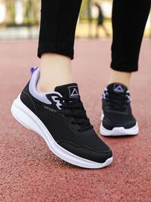New Women's Fashion Casual Breathable Mesh Splice Low-Top Sneakers, Non-Slip Shock Absorbing Lightweight Running Shoes, Suitable For Outdoor Activities
