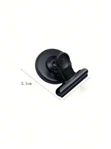 1pc/5pcs/10pcs Round Fridge Magnets, Used For Decorating Refrigerator And Holding Photos/Messages/Notes - Black - View 7