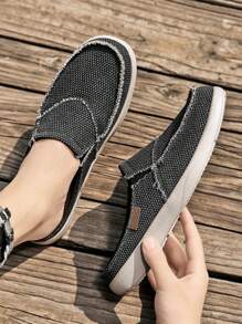 Sapatos casuais de lona, calçados leves e confortáveis, antiderrapantes e duráveis