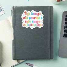 1PC This Human Will Provide A Safe Space Vinyl Sticker - Ally & Inclusive Decal, No Question Asked Waterproof Sticker For Water Bottles, Laptops & Tumblers, Pride Month Gift, Mental Health Awareness Sticker