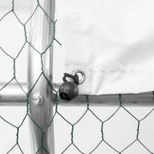 Large Metal Chicken Coop 10x6x6FT - Durable Galvanized Steel Structure With Ventilation,118.11 Inches In Length, 78.74 Inches In Width, And 78.74 Inches In Height - Silver Grey - View 10