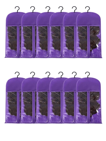 6Pcs Wig Bag Hair Extension Holder Wig Storage Wig Holder For Multiple Wigs Hair Extension Hanger Hair Extension Storage Wig Organizer For Multiple Wigs
