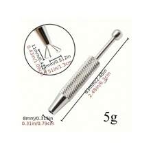 5 件装精密 4 爪珠宝镊子 - 宝石和钻石支架，适合珠子和小零件，符合人体工程学的金属/铝工艺工具，珠宝制作工具 - 彩色 - 查看 10