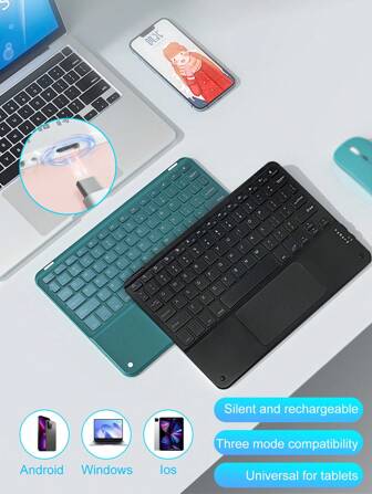 方形触控WIFI无线键盘，适用于智能手机、平板电脑，多手势控制无线WIFI键盘