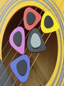 10/20/30pcs Guitar Picks With Anti-Slip Texture: Anti-Slip Picks In Various Thicknesses To Enhance Grip And Control