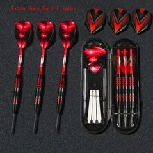 3pcs/Set 22g Professional Metal Tip Darts Set, Universal Type, Suitable For All Skill Levels, Includes Portable Bag, Spare Shafts, Spring Rings And 3 Spare Flights - Multicolor - View 4