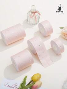 1roll (The Latest Lace Glitter Of The Year) Push-Up/Anti-Sag/Chest Lift/Traceless Self-Adhesive Bandage Shining And Touching, (Light Pink) Size Can Be Cut At Will One Piece Of Push-Up Invisible Nipple Tape, Invisible Lift Traceless Self-Adhesive Disposable Anti-Bulge Sports Bandage, Breast Lift And Breast Elastic TapeA-F - View 3