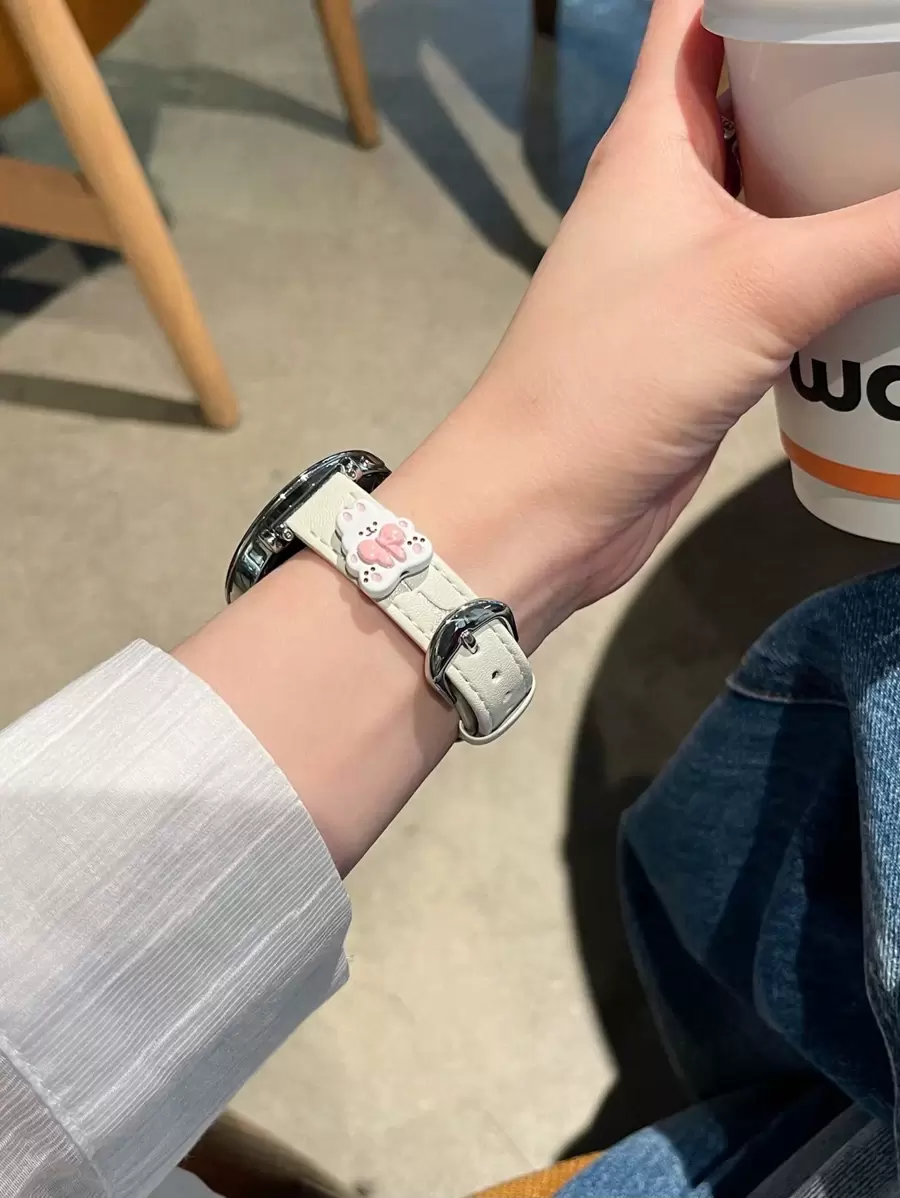 1 件皮革表带适用于三星 Galaxy Watch 7 Galaxy Watch 5 表带 Galaxy Watch 6 4 40 毫米 42 毫米 43 毫米 44 毫米 45 毫米 46 毫米 47 毫米 20 毫米 22 毫米表带 - 白色 - 查看 1