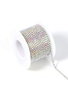 1 Cuộn, 10 Yards Chuỗi Rhinestone, Ribbon Chuỗi Rhinestone Đóng, Chuỗi Cup May-On Glitz Kim Cương Viền Cho Đồ Trang Sức Tự Làm, Quần Áo, Giày Dép & Phụ Kiện Cưới - Chiều Rộng 3mm - Nhiều màu - Xem 6
