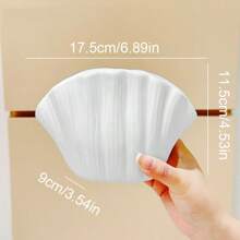 1 Stück Premium einfache kreative Muschelvase, Tulpen Künstliche getrocknete Blumen Dekoration, Wohnzimmer/Esszimmertisch Blumenarrangement Accessoire, geeignet für Heim- und Tischdekoration Heimdekoration Raumdekoration Blumenvase Glasvase - Verschiedenfarbig - Übersicht 4