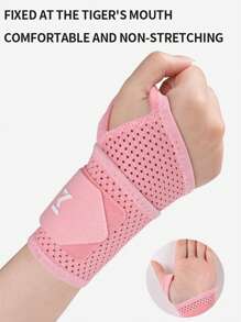 1pc Extra Thin Breathable Perforated Wrist Wrap For Men & Women, Suitable For Badminton Sports