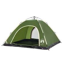 VidaXL Camping Tent 5 Persons Green Quick Release - 綠色 - 查看 4