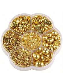 AB Colors, 5000pcs/1Box, 2MM-10MM,7 Sizes Mixed, Nice Flatback Half Round Pearls Rhinestones, Multi Colors Crystal Gems Non HotFix DMC Jewelry Beads Stones Diamond 3D Pattern Design Accessories Glitter Manicure Decal Decorations For Clothes,Bag,Shoes,Cups,Phone Covers,Handicrafts,Diy Trim. - Multicolor - View 33