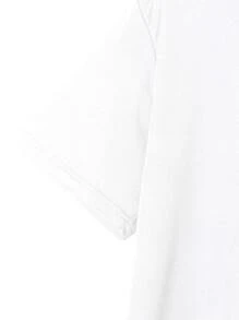 Customized Personalized Men's Comfortable Loose Round-Neck Casual T-Shirt ﻿Add You Text/Logo For Couples, Family, Pets, Gifts, Customizable T-Shirt For Husband Or Boyfriend Or Team Or Girlfriend - White - View 8