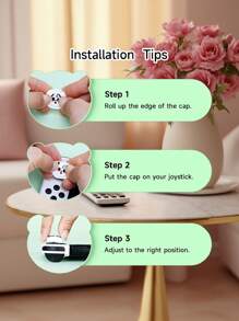 2 件/4 件硅胶操纵杆帽兼容 Switch Joy-Con 控制器，兼容 Switch/Switch OLED/Switch Lite，游戏配件 - 彩色 - 查看 2