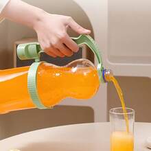 Creative Water Bottle Handle, Water Decanter Spout Handle, Controls Decanter Pour Rate, Built-In Bottle Opener, Prevents Dripping, Suitable For Restaurant, Kitchen, Home