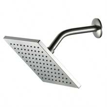 方形缎面镍质淋浴喷头 家居浴室装饰 夏季