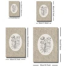 1 pezzo cartellone stampa su tela, arte da parete minimalista stile vintage, per decorazione di dormitorio, appartamento, soggiorno, camera da letto, decorazione casa moderna, con motivo botanico floreale vintage senza cornice in stile bohémien