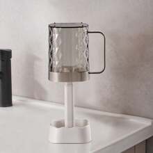 Toothbrush Holder With Toothbrush Cup/Case, Toothbrush Stand For Manual And Electric Toothbrush, Dental Storage Rack For Bathroom Countertop Home Bathroom Decor Fall Decor Back To School