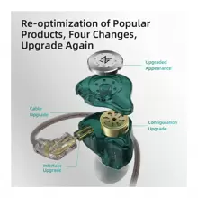 KZ Écouteurs originaux KZ EDX Pro, écouteurs intra-auriculaires de type moniteur, basse, sport, anti-bruit, audio haute-fidélité avec microphone, nouvelle arrivée