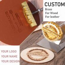 1 Stück benutzerdefinierter Messinglogostempel - personalisierter Brandstempel für Leder, Holz, Backen und mehr - Prägewerkzeug für Handwerksprodukte, Schulmaterial, Schulanfang