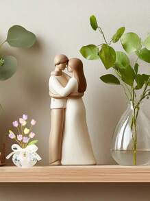 水晶郁金香花饰家居装饰，适用于客厅、卧室、餐桌、浴室 - 优雅的人造花卉布置，适合家庭、婚礼、办公桌或母亲节礼物 - 彩色 - 查看 2