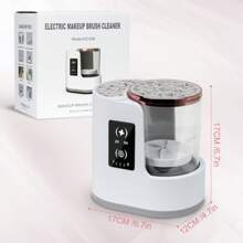 3-In-1 Electric Makeup Brush Cleaner & Dryer: Fast, Hands-Free Cleaning + Drying For All Brush Sizes With USB Portability - White - View 5