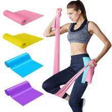 1pc Workout Pilates Workout Latex Elastische Weerstandsband, Voor Fitness Thuis Oefeningen in de Gym