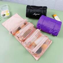 Multi-Functional 4-In-1 Makeup Organizer & Travel Toiletry Bag - Detachable And Hanging Design Travel Essentials Travel Accessories Travel Must Haves - Multicolor - View 9