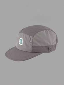 日系复古五片式拼接棒球帽男女夏季薄款透气防晒时尚贴布速干帽子 - 彩色 - 查看 6