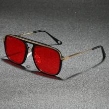Unisex Fashionable PC Frame Large Lens Sunglasses, Suitable For Outdoor, Driving, Cycling, Fishing, Party, Travel, Business