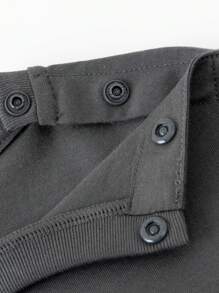 mini bala 2024 Summer New Boys Soft Breathable Jumpsuit Baby Suspender Pants Set - Black - View 11