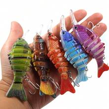 1개 다관절 인조미끼에 혈구 슬롯 훅, 리얼리스틱 크랭크베이트 낚시 미끼, 배스/송어를 위한 낚시 기어 및 액세서리 - 멀티컬러 - 보기 2